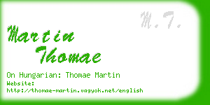 martin thomae business card